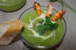 Zielona zupa z groszku